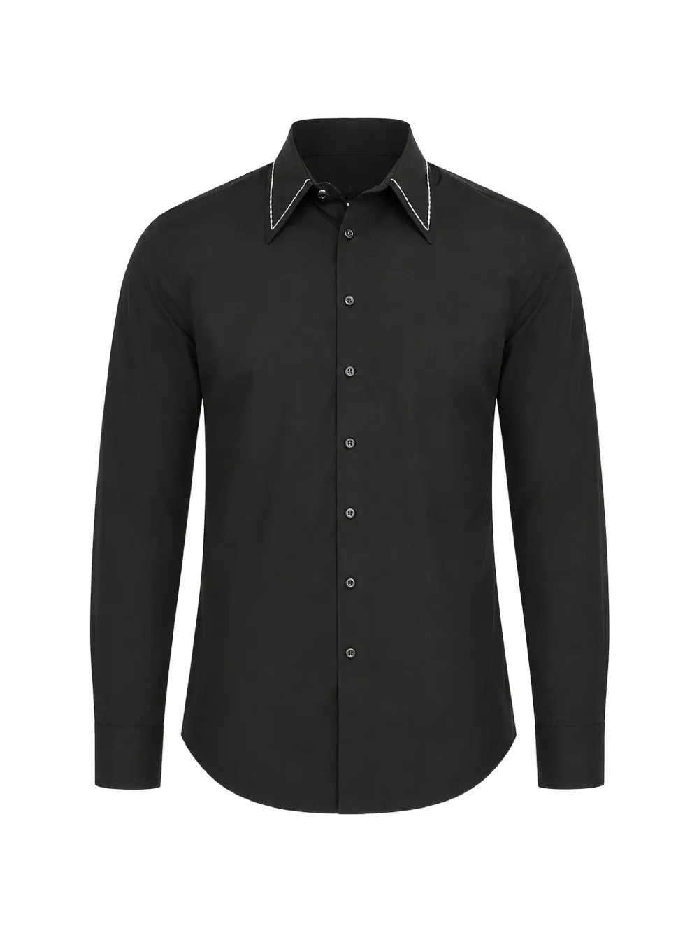 DSQUARED2 contrast-stitch shirt - Schwarz