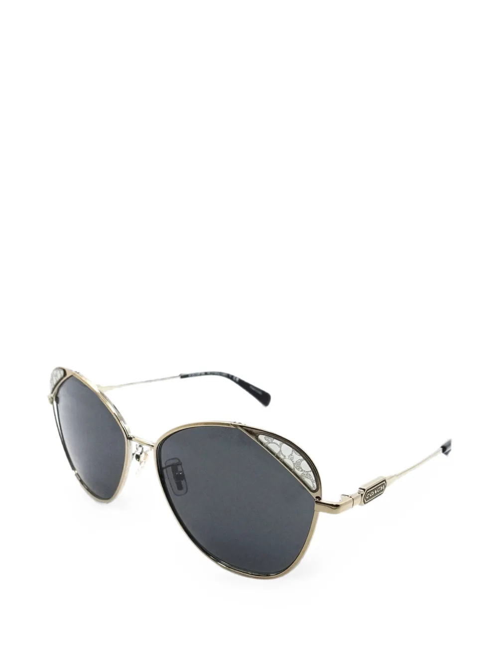 Coach Zonnebril met cat-eye montuur Goud
