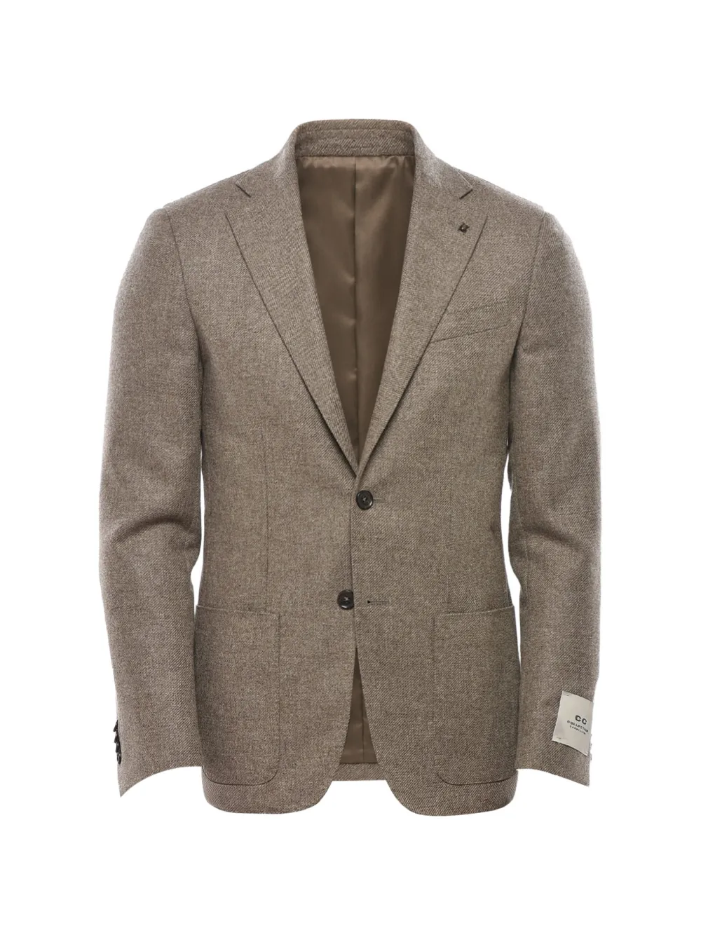 Corneliani single-breasted notch-lapel jacket - Nude