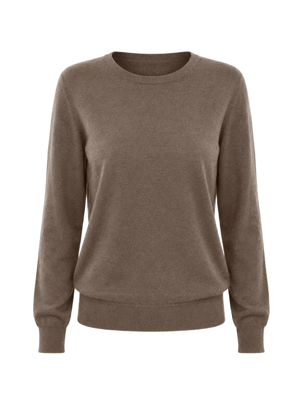 Malo crew-neck long-sleeve sweater - Braun