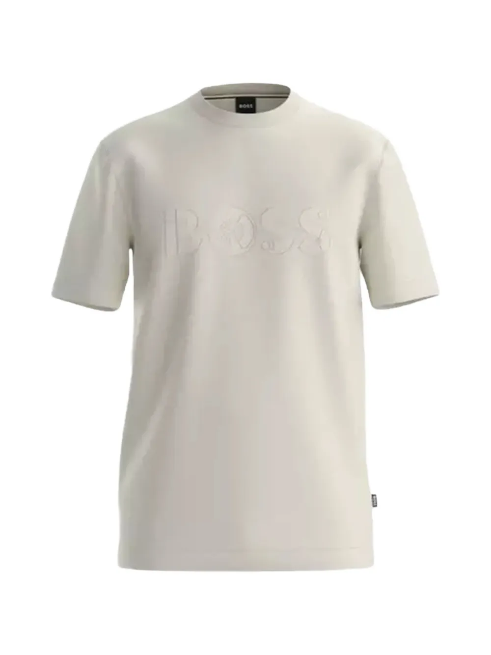 BOSS logo-print cotton T-shirt - Toni neutri