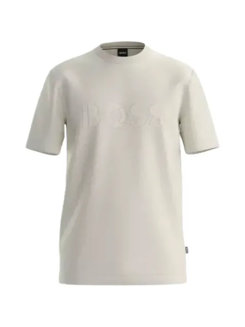 BOSS camiseta de algodón con logo estampado