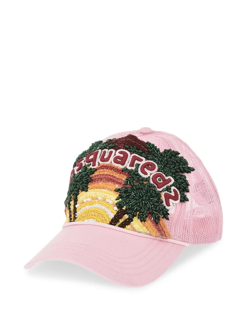 DSQUARED2 embellished baseball cap - Rosa
