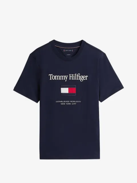 Tommy Hilfiger logo-embroidered T-shirt