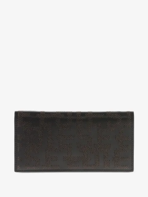 Diesel perforated logo wallet