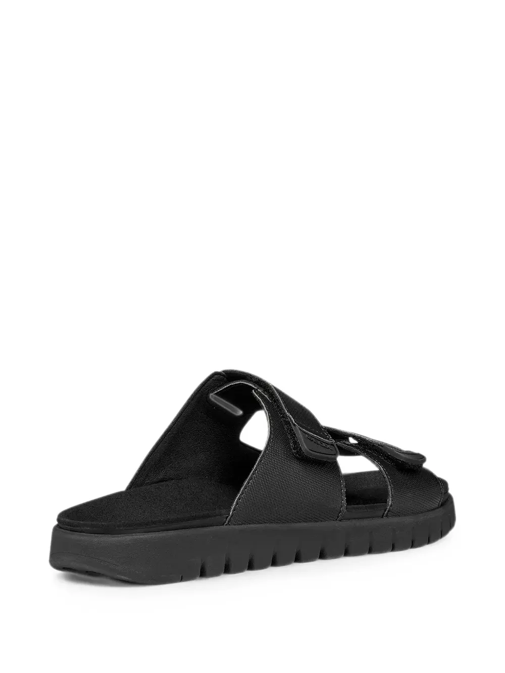 Geox touch-strap textured sandals Zwart