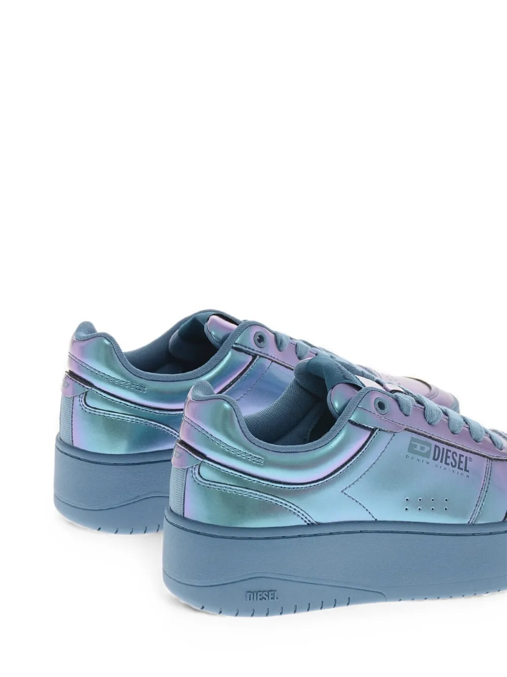 Diesel lace-up fastening sneakers Blauw