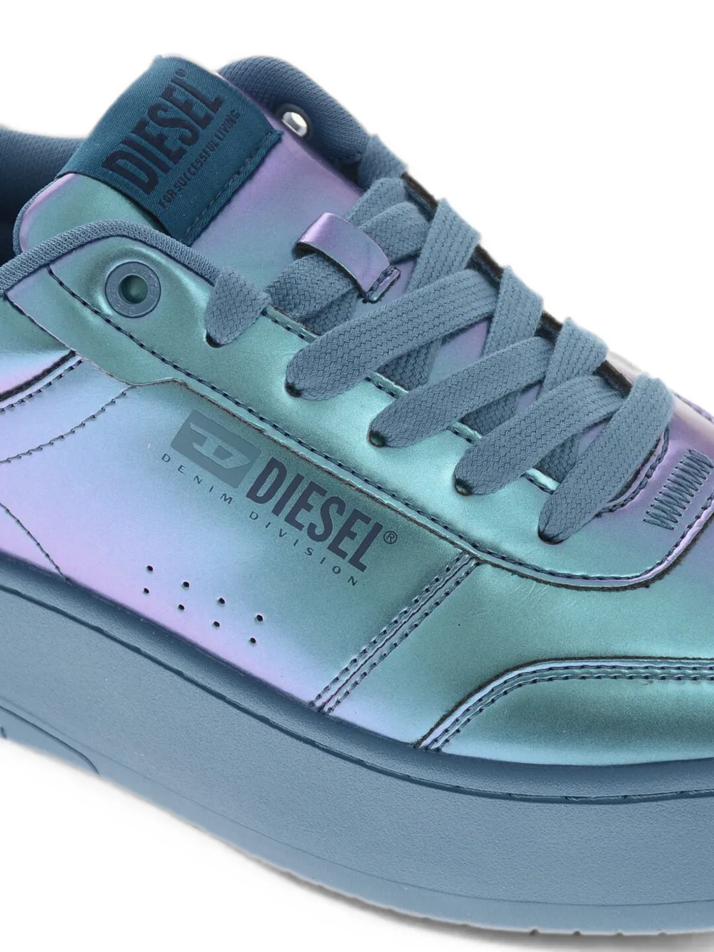 Diesel lace-up fastening sneakers Blauw