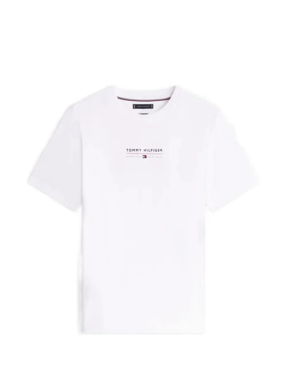 Tommy Hilfiger logo-print crew-neck T-shirt - Bianco