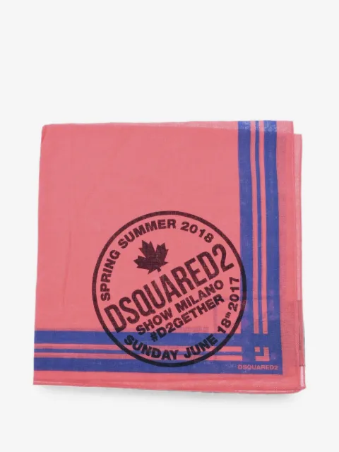 DSQUARED2 écharpe à imprimé graphique