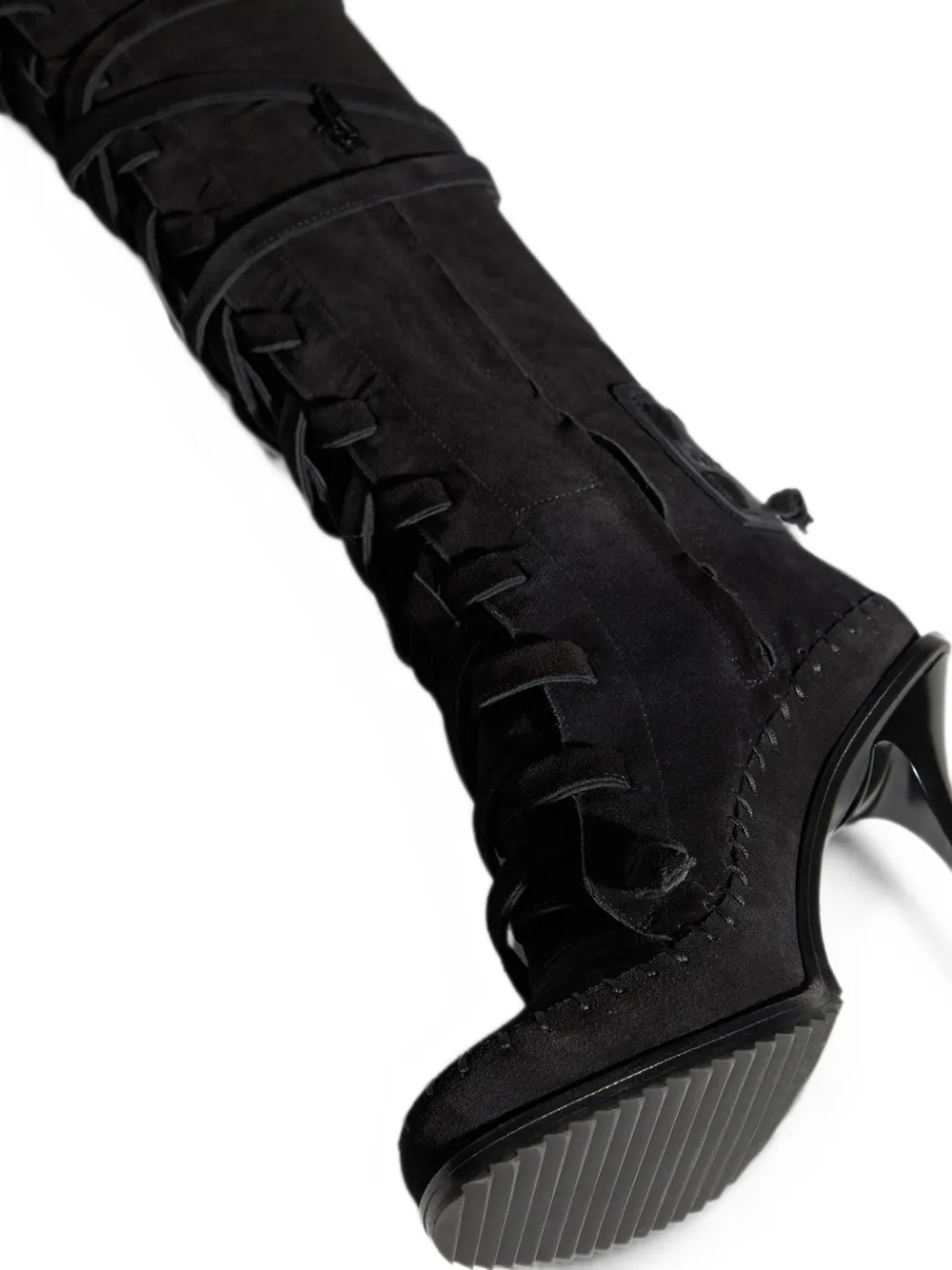 DSQUARED2 lace-up suede boots Zwart