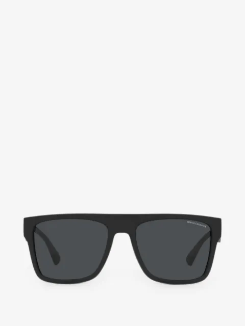 Armani Exchange rectangle-frame logo-print sunglasses