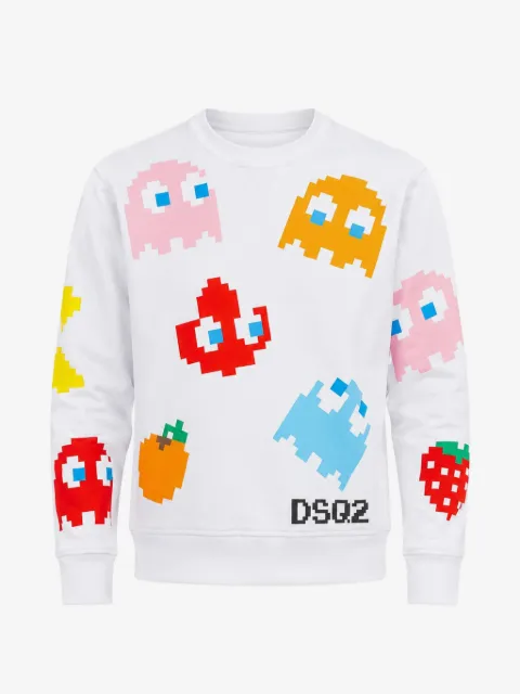 DSQUARED2 Sweatshirt mit Pac-Man-Print