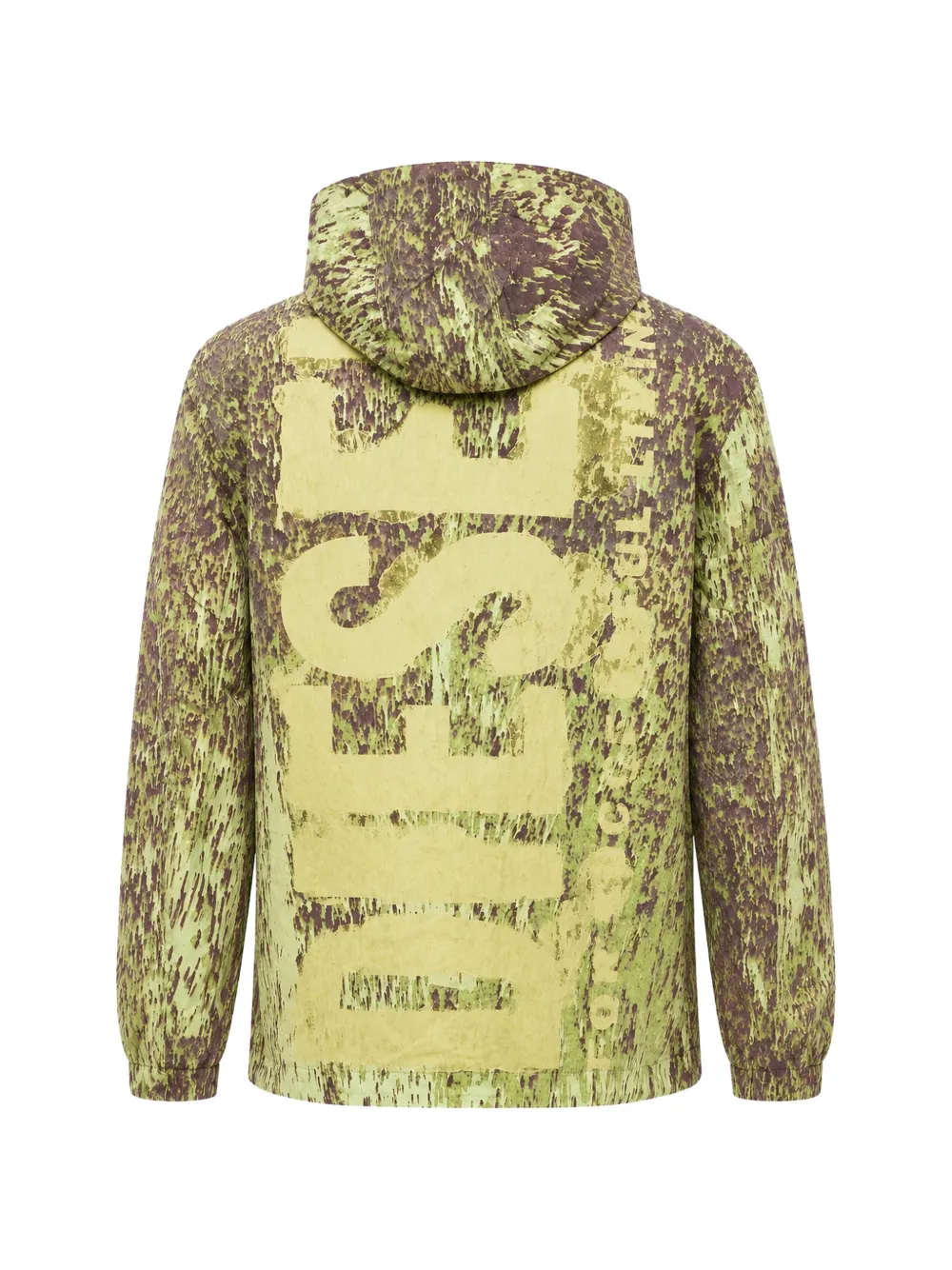 Diesel J-Brick jack met logoprint Groen
