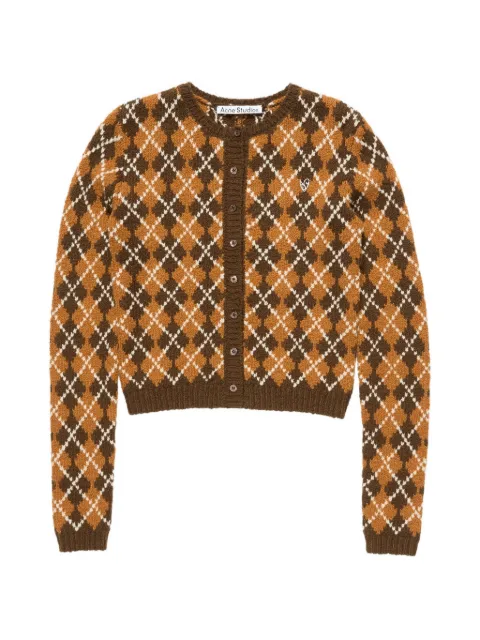 Acne Studios cardigan à losanges