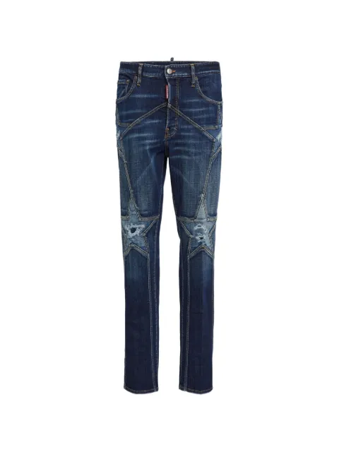 DSQUARED2 jean 642 Super Star à effet usé