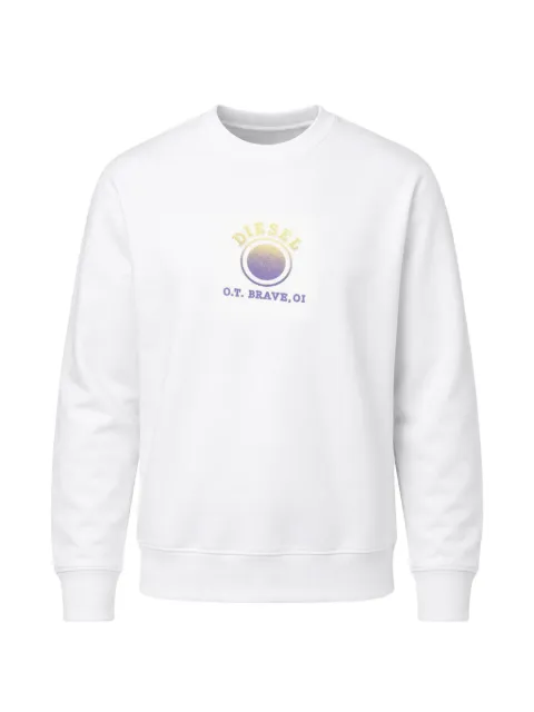 Diesel logo-print crew-neck sweater