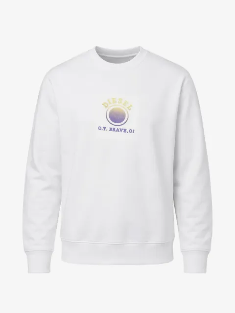 Diesel logo-print crew-neck sweater