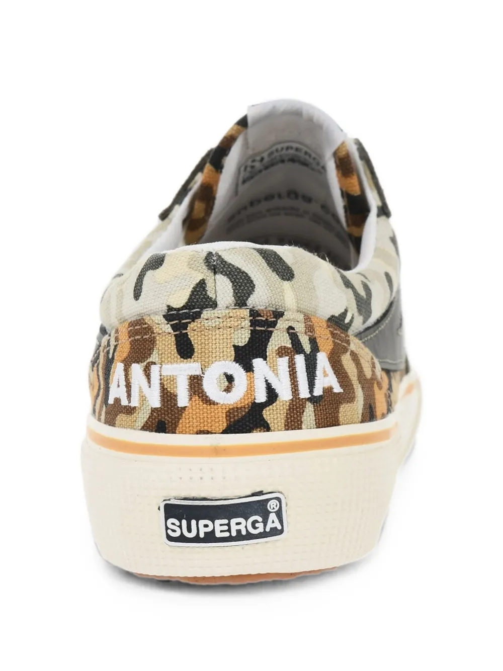 Superga camouflage-print low-top sneakers Groen