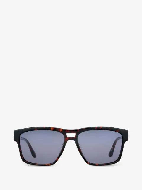 Barbour Eckige Sonnenbrille in Schildpattoptik