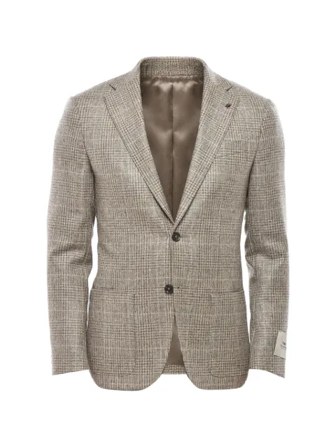 Corneliani check single-breasted blazer