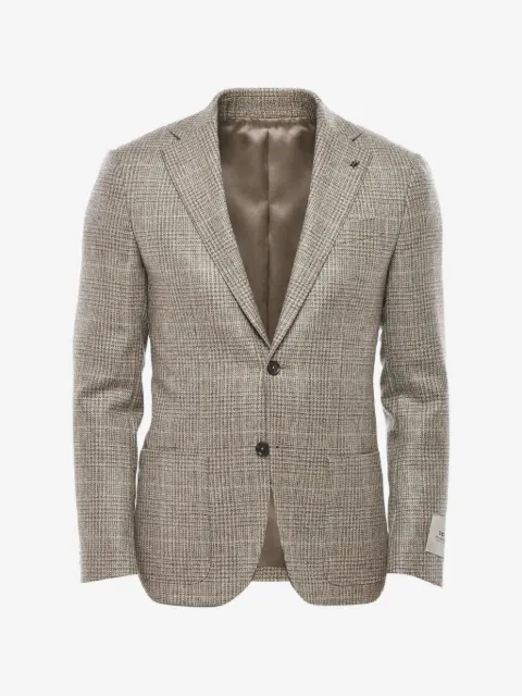 Corneliani check single-breasted blazer