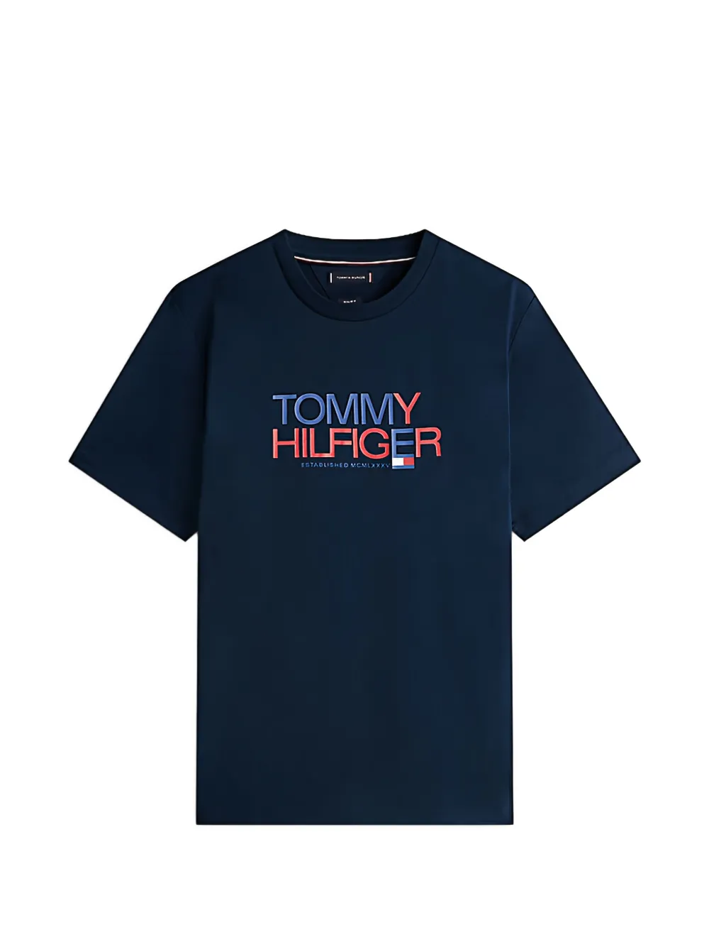 Tommy Hilfiger logo-print T-shirt - Blu