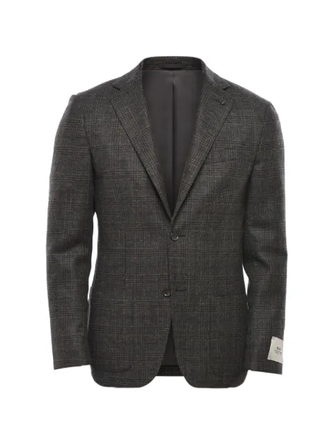 Corneliani checked single-breasted blazer