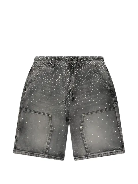 Ksubi Maxx Operator crystal-embellished shorts