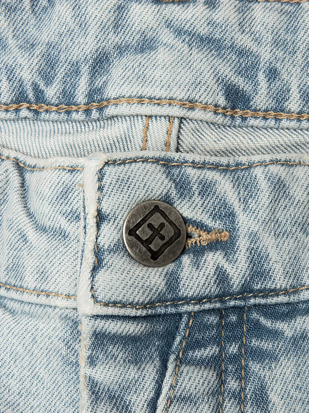 Ksubi Van Winkle Ksteller Genesis gerafelde jeans met verfspatten Blauw