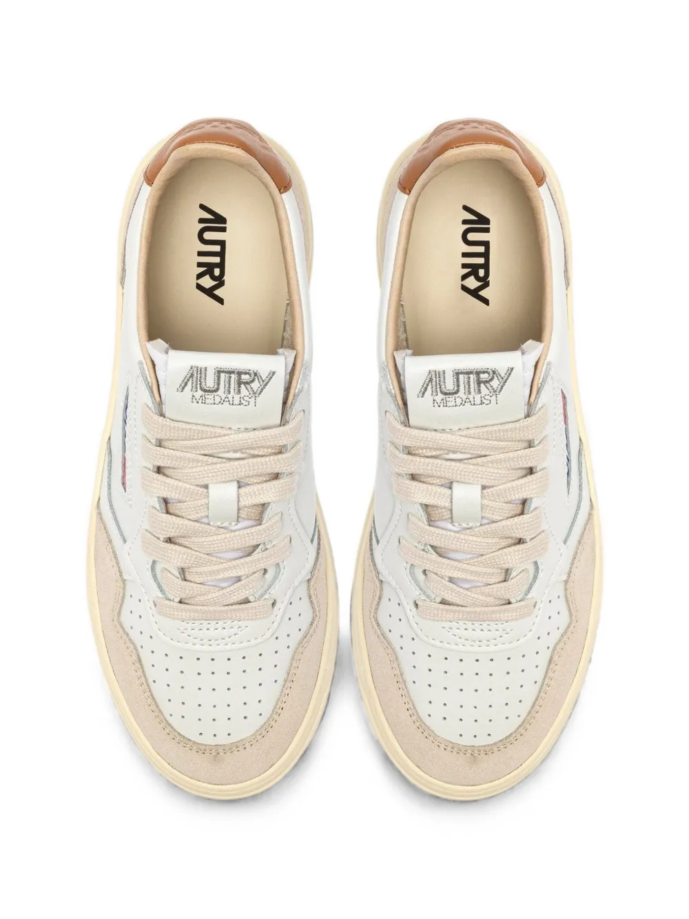 Autry Medalist panelled sneakers Wit