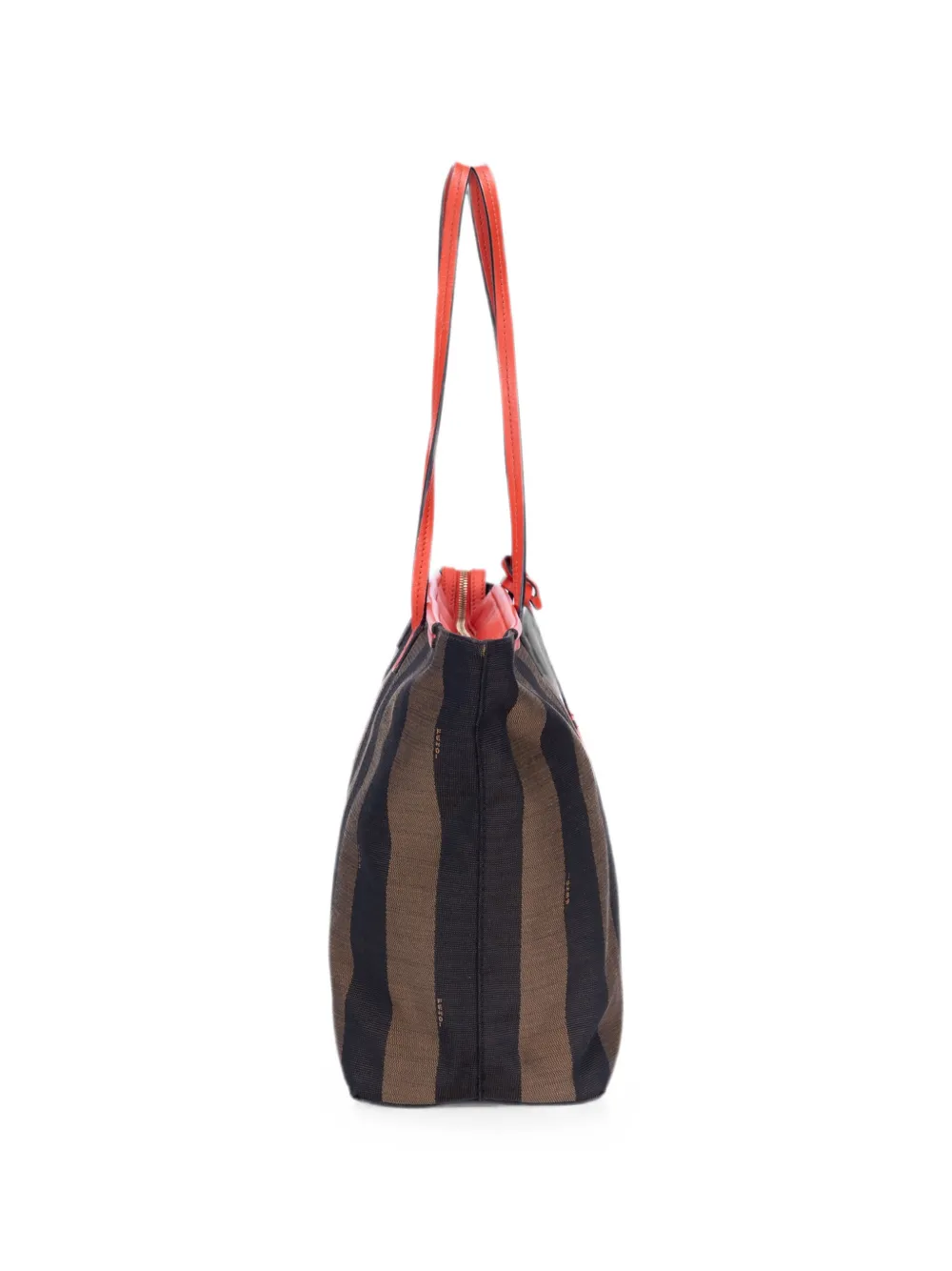 Fendi Pre-owned Pequin Roll Tote Bag in Brown, view 5