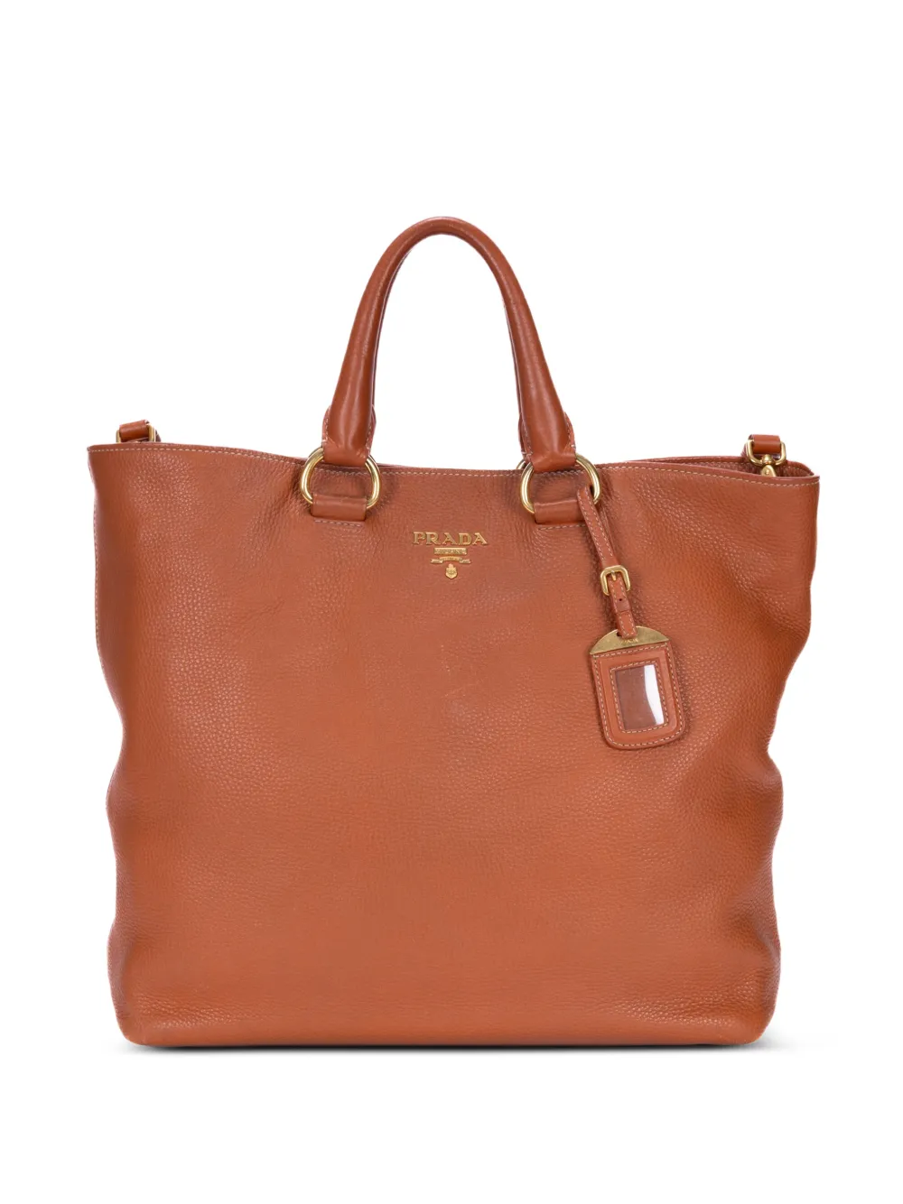 Prada Pre-Owned leather tote bag - Braun