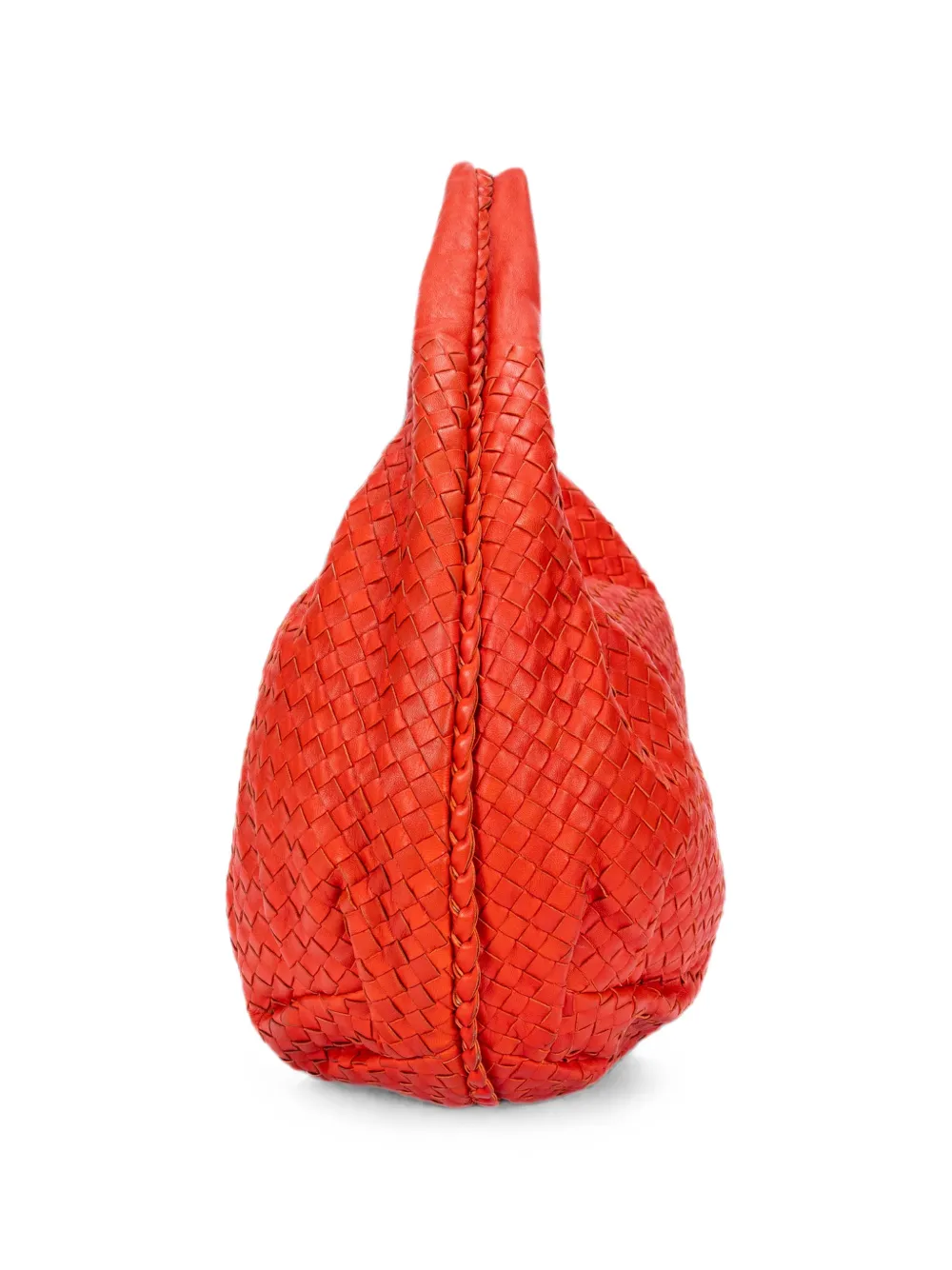 Bottega Veneta Pre-Owned Intrecciato hobo tas Oranje