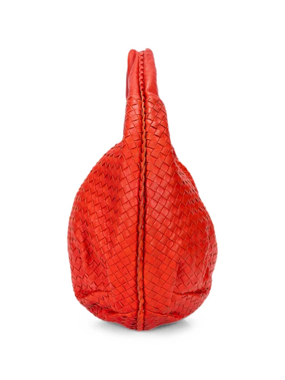 Bottega Veneta Pre-Owned Intrecciato hobo tas Oranje