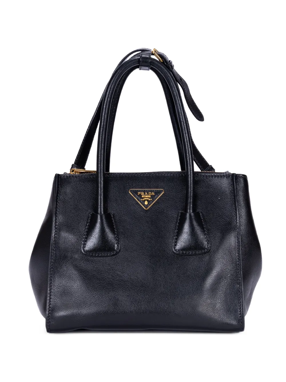 Prada Pre-Owned Twin Pocket leather tote bag - Black
