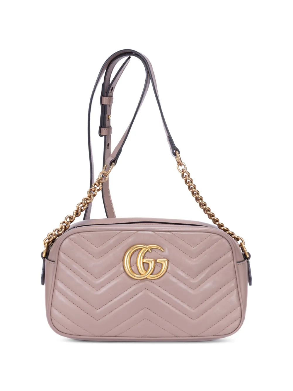 Gucci Pre-Owned small GG Marmont shoulder bag - Nude