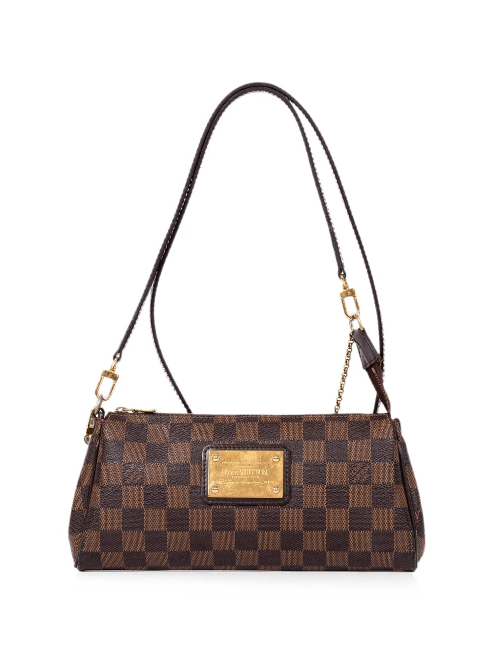 Louis Vuitton Pre-Owned Eva Damier Ebène clutch bag - Marrone