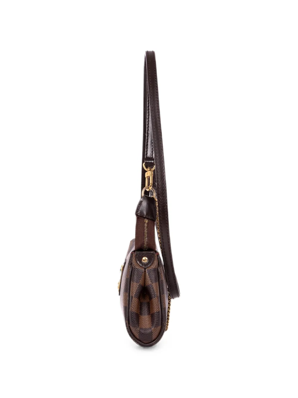 Louis Vuitton Pre-Owned Eva Damier Ebène clutch Bruin