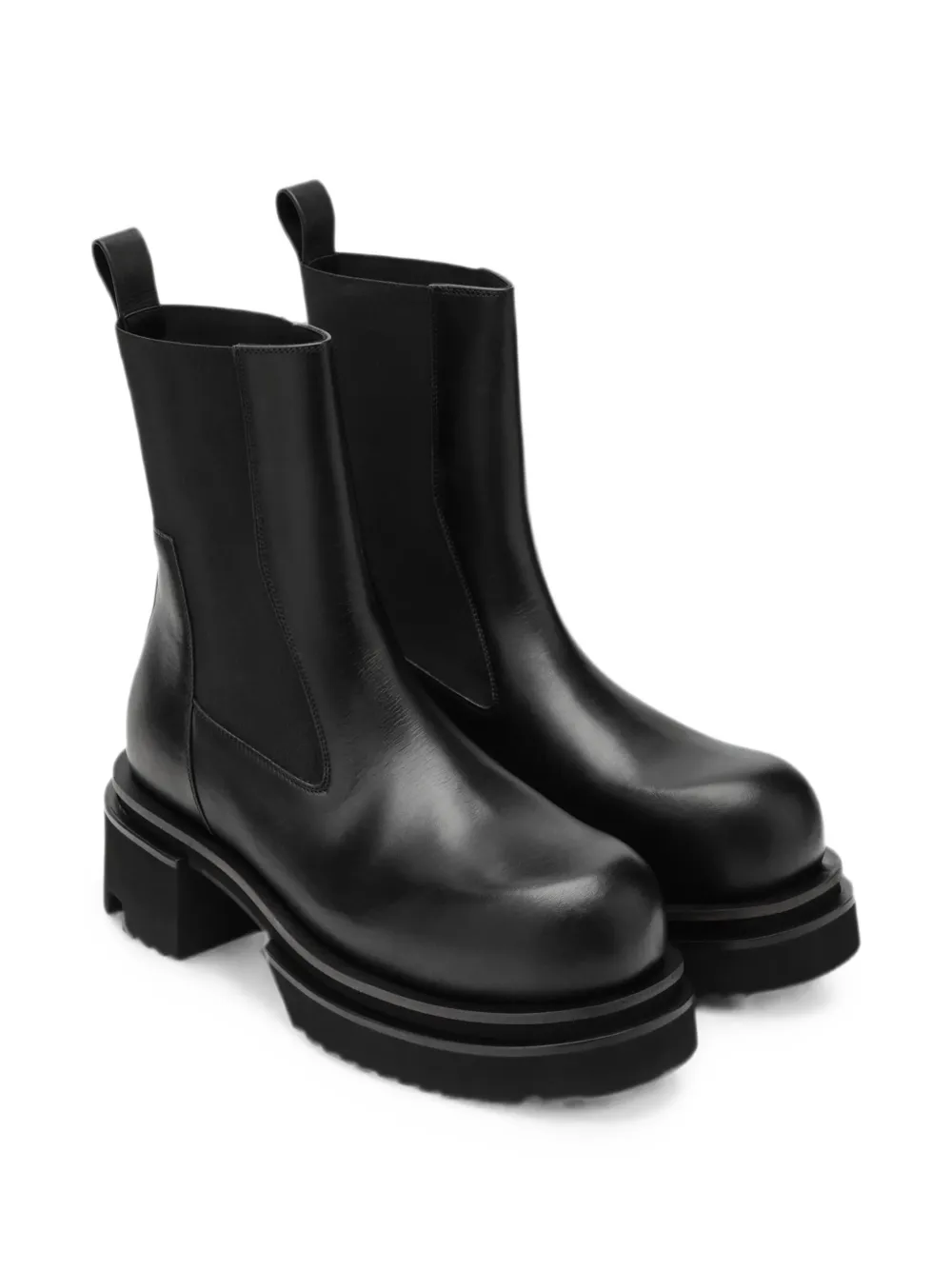 Rick Owens Beatle Gabe leather chelsea boots Zwart