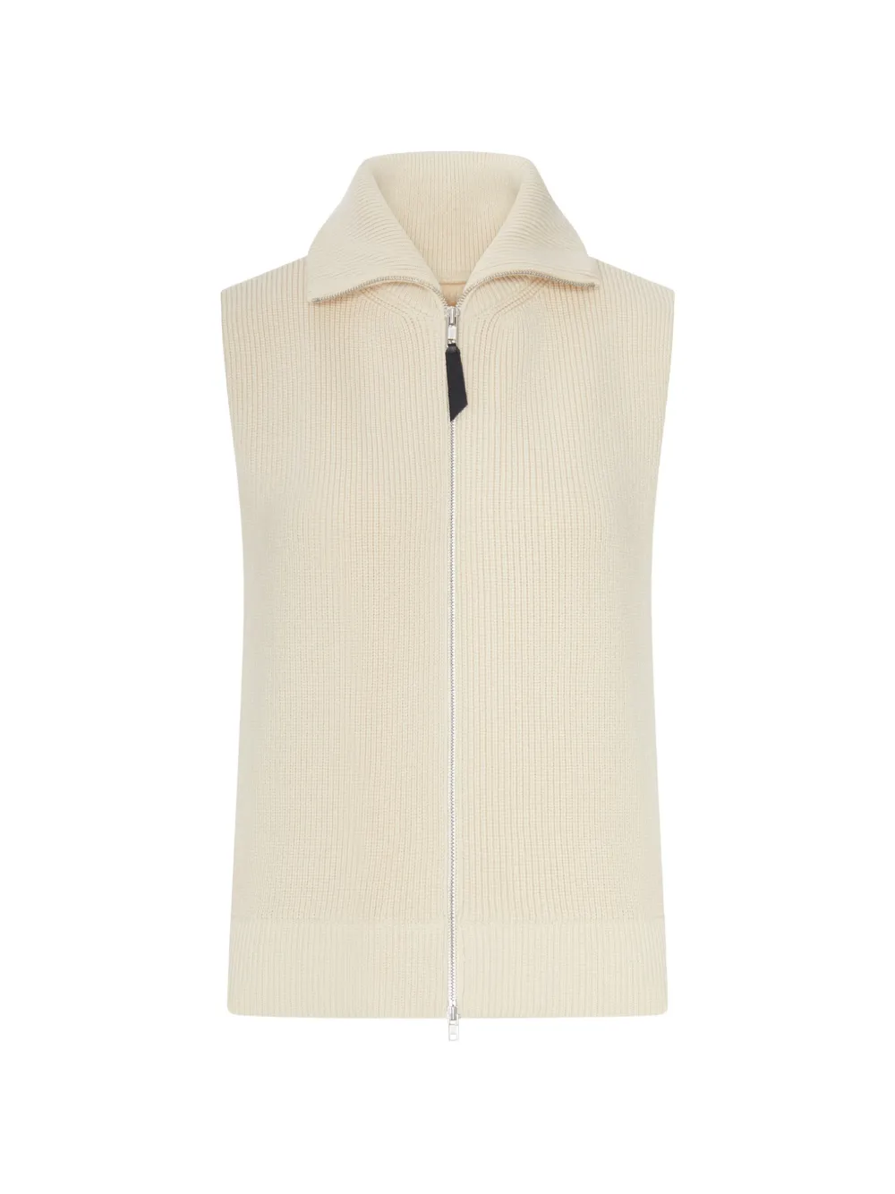 Maison Margiela ribbed-knit zip-up gilet - Toni neutri