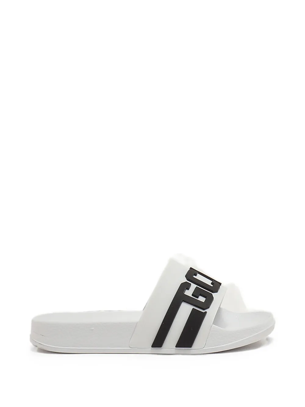 Gcds Kids logo-print sandals - Bianco