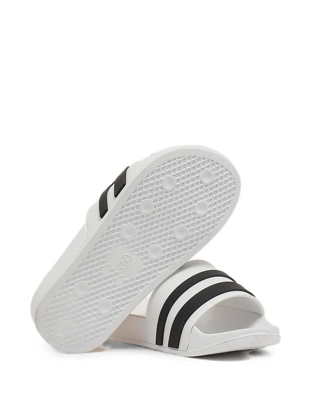 Gcds Kids logo-print sandals Wit