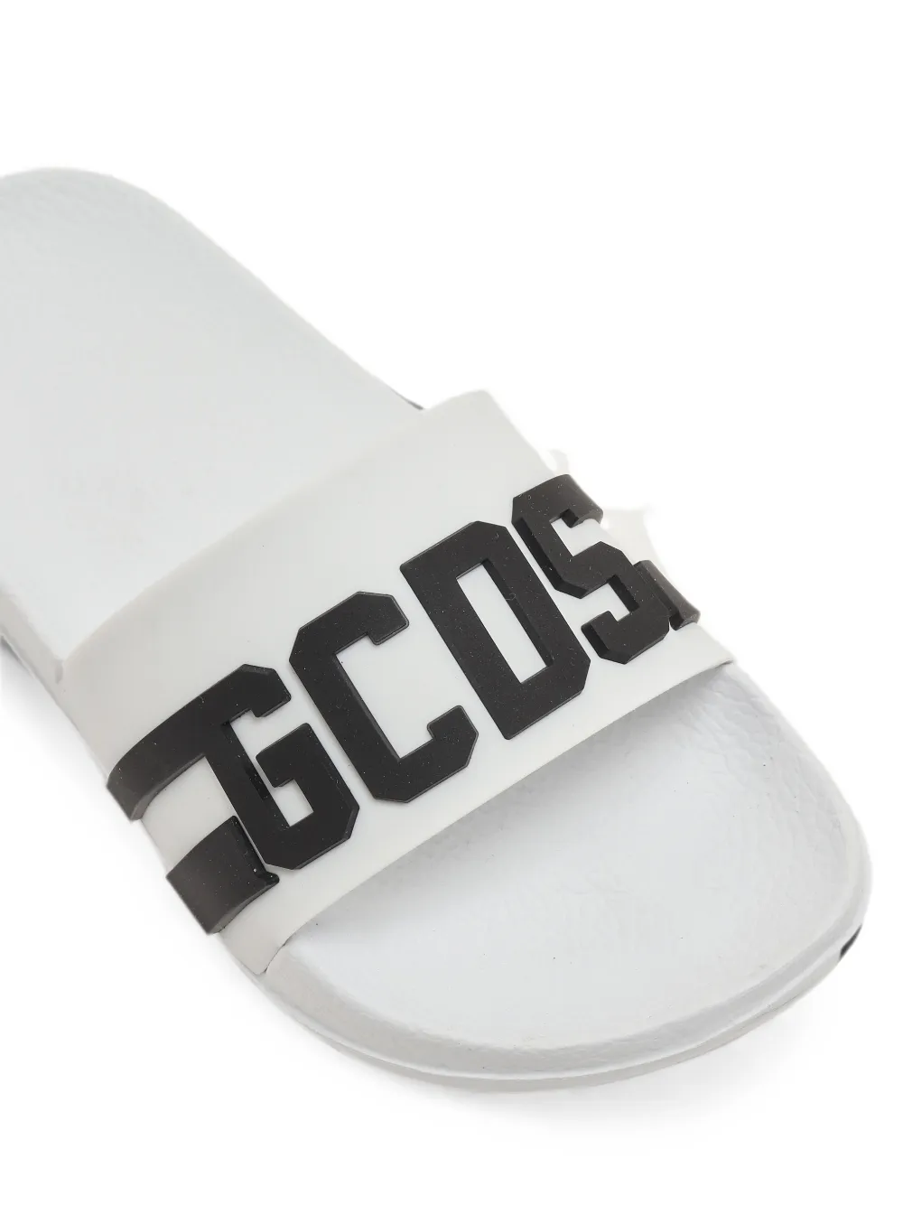 Gcds Kids logo-print sandals Wit