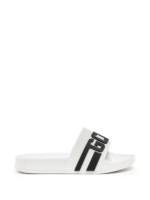 Gcds Kids sandalias con logo estampado
