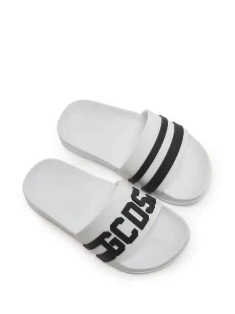 Gcds Kids sandalias con logo estampado