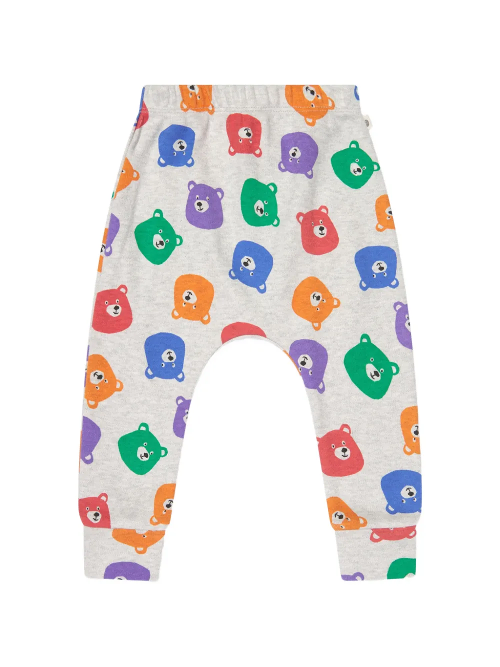 The Bonnie Mob Kids bear-print track pants - Grigio
