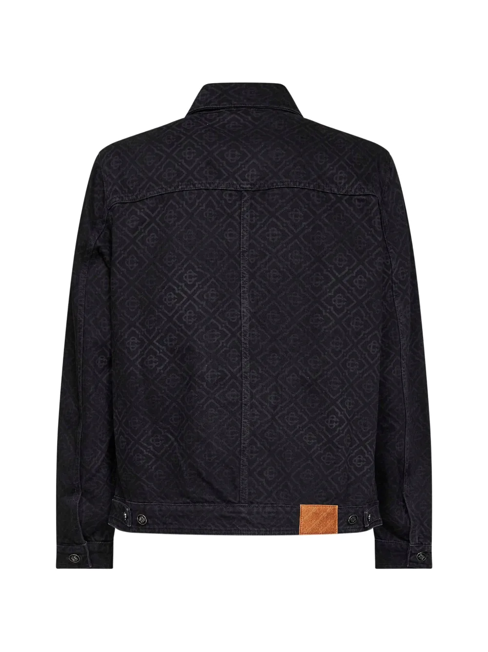 Casablanca Denim jack met monogram Zwart