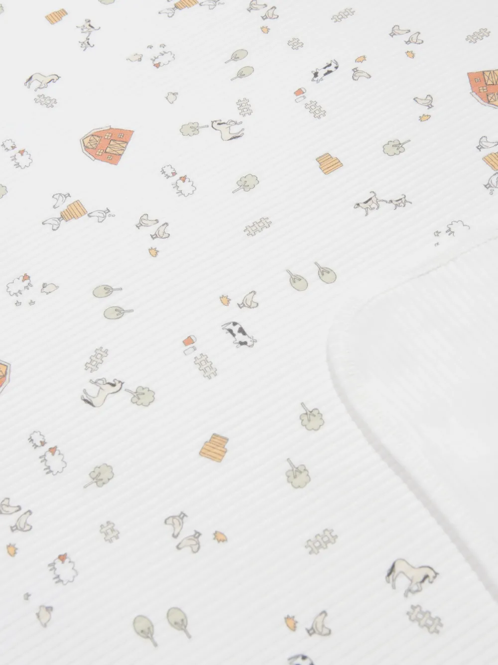 TIFFANY KIDS Deken met boerderij-print Wit