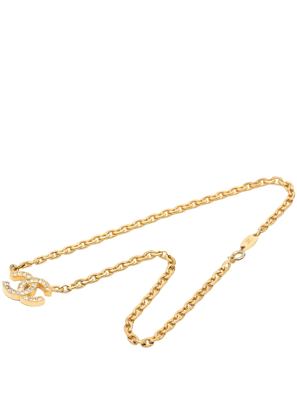 CHANEL Pre-Owned Collana con pendente CC 1982 - Oro